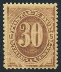 U.S. Postage Due, 1879, 30¢ brown. VF - 2