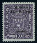 Western Ukraine 1919, 10kr deep violet Austrian High Value. VF-XF - 2
