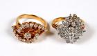 Collection of Diamond, 18K & 14K Yellow Gold Ring