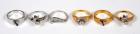 Collection of 6 Diamond, 14K White & Yellow Gold Rings