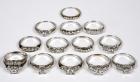 Collection of 7 Diamond, Platinum, 18 & 14K White Gold Wedding Ring Sets