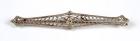 Edwardian Diamond, 14K White Gold Brooch