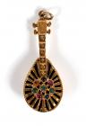 14K Yellow Gold Banjo Pendant