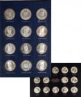 Sterling Silver Medals - 36 Presidential & 56 Signers