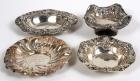 Four Small Sterling Silver Dishes