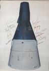 Gemini Program, c1965,Signed "Space Capsule" Color Lithograph