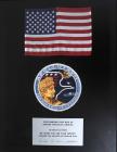 Apollo 17, 1972, FLOWN US Flag & Crew Patch