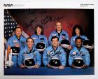 STS-51L, 1986. NASA Crew-Signed Publicity Lithograph