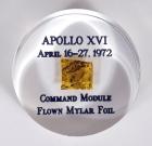 Apollo 16, 1972, FLOWN Gold Mylar Foil