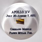 Apollo 15, 1971, FLOWN Gold Mylar Foil