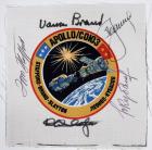 ASTP, 1975, FLOWN Beta Cloth Autographed Crew Patch