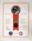 ASTP, 1975, FLOWN Manned Flight Awareness Medallion & Certificate