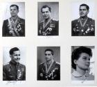 Soviet Program, 1961//63, First Six Cosmonaut Autographed Photos