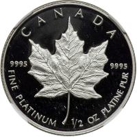 Canada. Platinum Maple Leaf Proof Set: 50, 20, 10 and 5 Dollars, 1989. NGC PF69 - 2