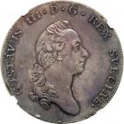 Sweden. Riksdaler, 1776-OL. NGC AU50