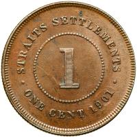 Malaysia - Straits Settlements. Cent, 1901. AU - 2