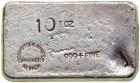 Comstock Mines, Carson City, Nevada 10 ozt Silver Bar. VF