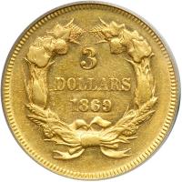 1869. PCGS AU55 - 2