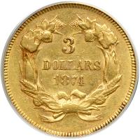 1874. PCGS AU50 - 2