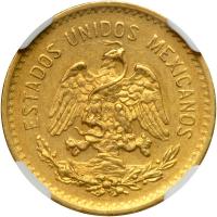 Mexico. 5 Pesos, 1905-M. NGC AU55 - 2