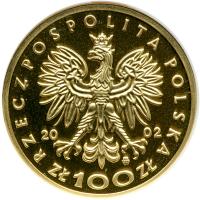 Poland. 100 Zlotych, 2002. NGC PF69 - 2