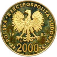 Poland. 2000 Zlotych, 1982-CHI. PCGS PF64 - 2