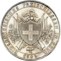 Switzerland - Graubunden (Grisons). 4 Franken, 1842. EF - 2