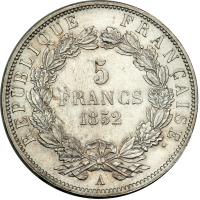 France. 5 Francs, 1852-A. EF-AU - 2