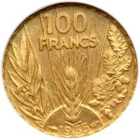 France. 100 Francs, 1935. NGC MS64 - 2