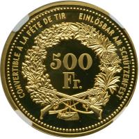 Switzerland. 500 Francs, 2004. NGC PF70 - 2