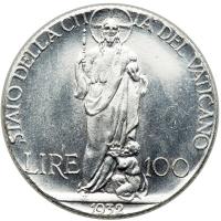 Italian States - Papal/Roman States. Platinum 100 Lire, 1932. BU - 2