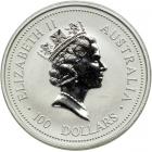 Australia. Platinum 100 Dollars, 1996. BU