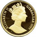 Gibraltar. Crown Jewels Collection: Gold ½ Crown plus three Silver 1 Crown's, 1999. PF