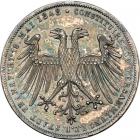 German States - Frankfurt am Main. 2 Gulden, 1848. AU