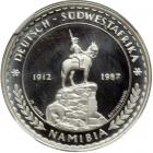 Namibia. Platinum Probe (Essai) 100 Rands, 1987. NGC PF68