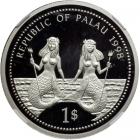 Palau. Platinum Essai One Dollar, 1998. NGC PF69