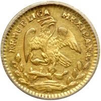 Mexico. ½ Escudo, 1862/1 Go YE. ANACS AU53 - 2