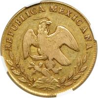 Mexico. 4 Escudos, 1868-Mo PH. NGC F15 - 2