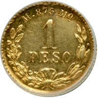 Mexico. 1 Peso, 1883/72-Mo M. ANACS AU58 - 2