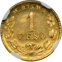 Mexico. 1 Peso, 1893-Mo M. NGC MS62 - 2