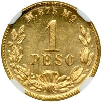 Mexico. 1 Peso, 1899-Mo M. NGC MS65 - 2