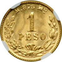 Mexico. 1 Peso, 1901-Mo M. NGC MS65 - 2