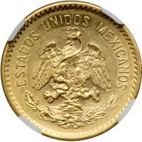 Mexico. 10 Pesos, 1916-M. NGC AU50 - 2