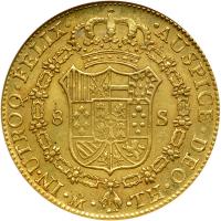 Mexico. 8 Escudos, 1807-Mo TH. NGC AU55 - 2