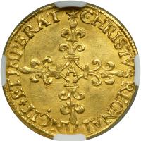 France. 1 Ecu d'or, 1568-A (Paris). NGC AU58 - 2