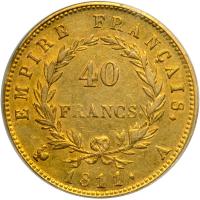 France. 40 Francs, 1811-A (Paris). PCGS AU53 - 2