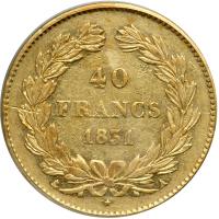 France. 40 Francs, 1831-A. PCGS EF45 - 2