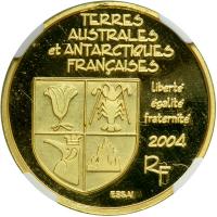 French Area -Antarctica. Essai 20 Euro, 2004. NGC PF67 - 2