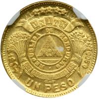 Honduras. Peso, 1907. NGC MS64 - 2