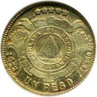 Honduras. Peso, 1922. NGC MS61 - 2